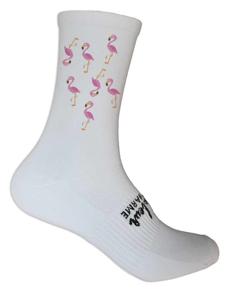 Wielersokken Flamingo's